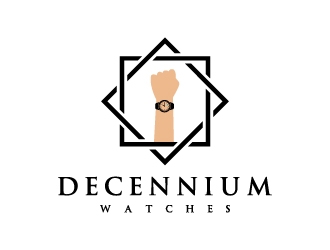 Decennium Watches logo design by BrainStorming