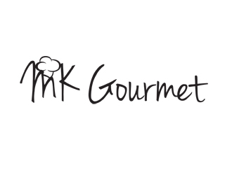 MK Gourmet logo design by nikkl
