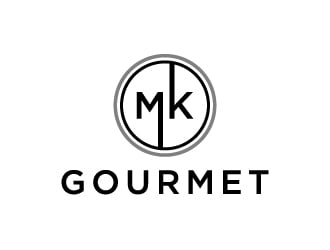 MK Gourmet logo design by akilis13