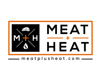 Meat [plus sign] Heat  logo design by kopipanas