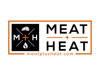 Meat [plus sign] Heat  logo design by kopipanas