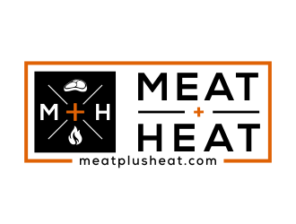 Meat [plus sign] Heat  logo design by kopipanas