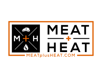 Meat [plus sign] Heat  logo design by kopipanas