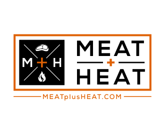 Meat [plus sign] Heat  logo design by kopipanas