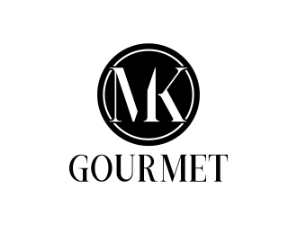 MK Gourmet logo design by pakNton