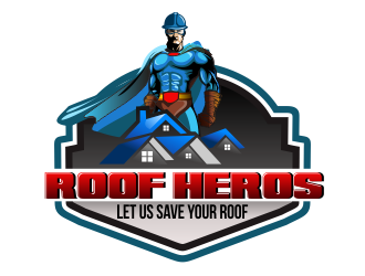Roof Heros logo design by bosbejo