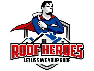 Roof Heros logo design by haze