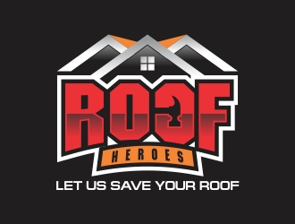 Roof Heros logo design by rokenrol