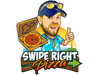 Swipe Right Pizza logo design by haze