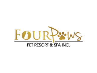 Four Paws Pet Resort & Spa Inc. logo design by torresace