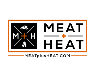 Meat [plus sign] Heat  logo design by kopipanas