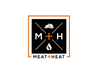 Meat [plus sign] Heat  logo design by kopipanas