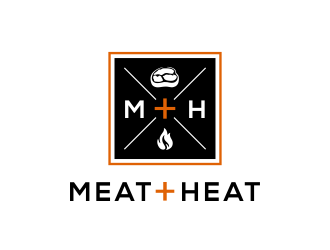 Meat [plus sign] Heat  logo design by kopipanas