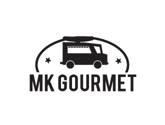 MK Gourmet logo design by AamirKhan