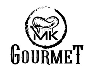 MK Gourmet logo design by Suvendu