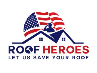 Roof Heros logo design by Conception