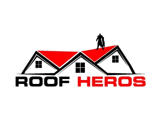 Roof Heros logo design by AamirKhan