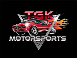 TGK Motorsports logo design by bosbejo