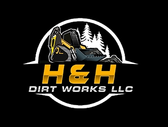 H and H Dirt Works LLC logo design by PrimalGraphics