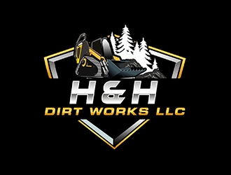 H and H Dirt Works LLC logo design by PrimalGraphics
