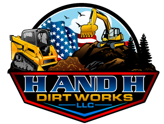 H and H Dirt Works LLC logo design by THOR_