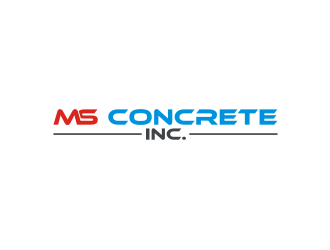 MS Concrete Inc. logo design by Diancox