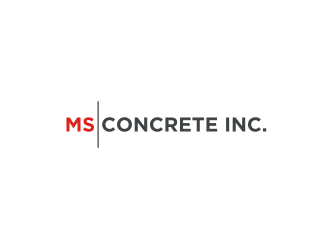 MS Concrete Inc. logo design by Diancox