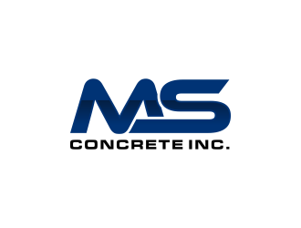 MS Concrete Inc. logo design by haidar