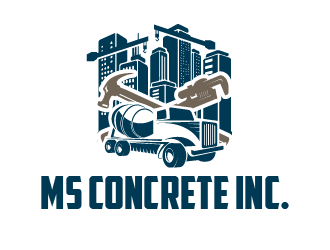 MS Concrete Inc. logo design by PRN123