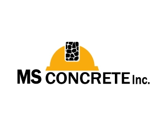 MS Concrete Inc. logo design by Shailesh