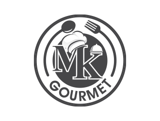 MK Gourmet logo design by MarkindDesign