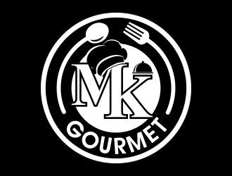 MK Gourmet logo design by MarkindDesign