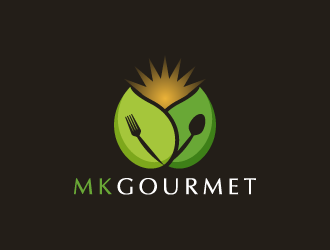MK Gourmet logo design by pencilhand