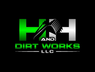 H and H Dirt Works LLC logo design by LogOExperT