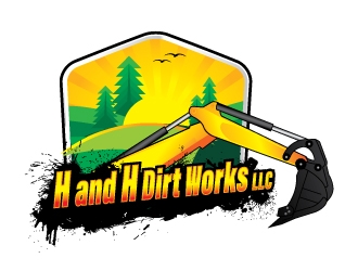H and H Dirt Works LLC logo design by dshineart