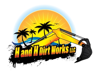 H and H Dirt Works LLC logo design by dshineart