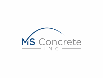 MS Concrete Inc. logo design by Editor