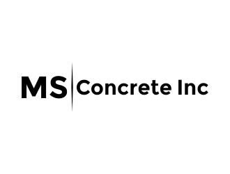 MS Concrete Inc. logo design by Girly