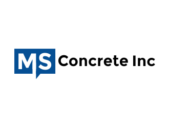MS Concrete Inc. logo design by Girly