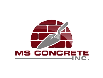 MS Concrete Inc. logo design by AamirKhan