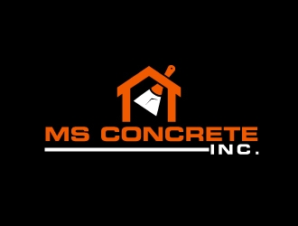 MS Concrete Inc. logo design by AamirKhan