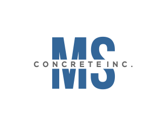 MS Concrete Inc. logo design by Gwerth