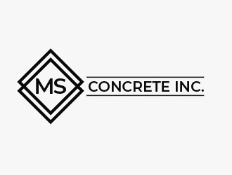 MS Concrete Inc. logo design by nikkl