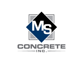 MS Concrete Inc. logo design by J0s3Ph