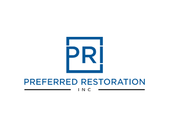 Preferred Restoration, Inc. logo design by bomie