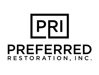 Preferred Restoration, Inc. logo design by puthreeone