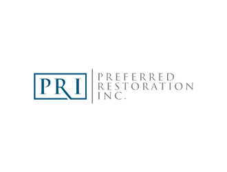 Preferred Restoration, Inc. logo design by jancok