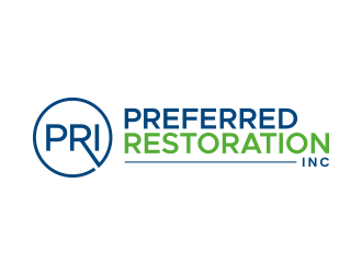Preferred Restoration, Inc. logo design by lexipej