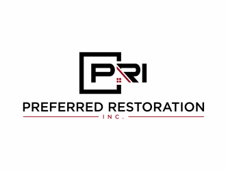 Preferred Restoration, Inc. logo design by Msinur