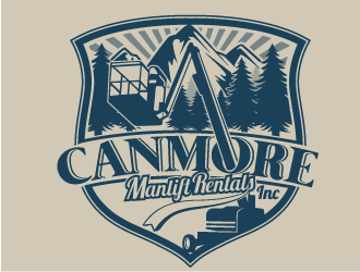 Canmore Manlift Rentals Inc logo design by Suvendu